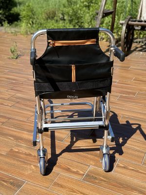 نردبان پله های آلومینیوم با پارچه PVC 4 چرخ و 6 دسته