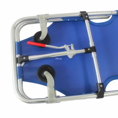 برانکارد حمل و نقل بیمار سبک وزن برانکارد آلیاژ آلومینیوم با پشتی تخت اورژانس پزشکی