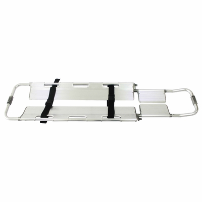 75 اینچ تخته کش آلومینیومی تاشو اضطراری قابل حمل قابل تنظیم طول سفر اندازه حمل و نقل بیمار