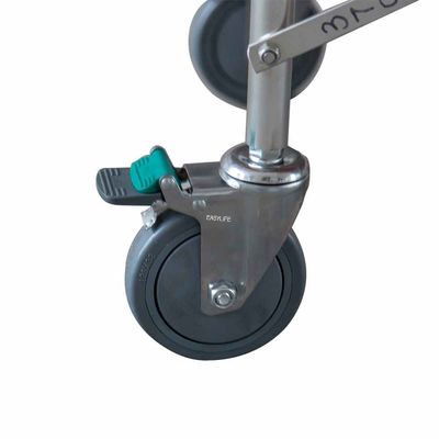 تخت خواب آمبولانس H500mm آلیاژ آلومینیوم بادوام چرخ دستی بیمار ODM