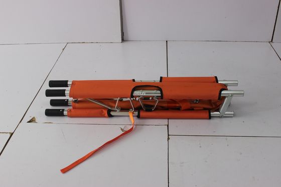 برانکارد دوبل تاشو آمبولانس تجهیزات پزشکی 208 سانتی متری 4.7 کیلوگرم