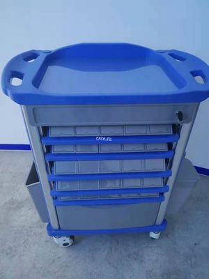 تجهیزات چرخ دستی اورژانس 480 میلی متری 92 سانتی متر در سبد خرید بیمارستان GB2626