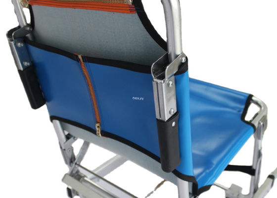 صندلی چرخدار 35 اینچی برای پله هایی که پله های بالا می روند انتقال بیمار آبی ISO9001