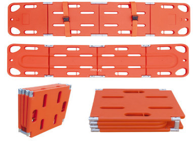 تخته ستون فقرات تاشو 1.91 متری، برانکارد پلاستیکی نجات آتش نشانی، تخته ستون فقرات تاشوی نجات شنا