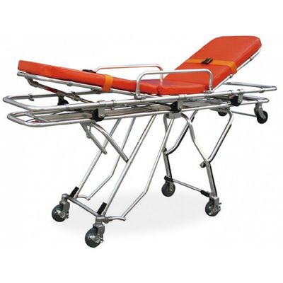 بارگیری خودکار تجهیزات پزشکی MDK-L06 برانکار صندلی اضطراری ICU آلیاژ آلومینیوم متحرک برای ماشین آمبولانس