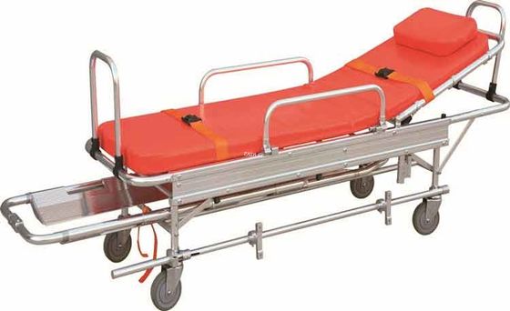 تخت خواب آمبولانس H500mm آلیاژ آلومینیوم بادوام چرخ دستی بیمار ODM