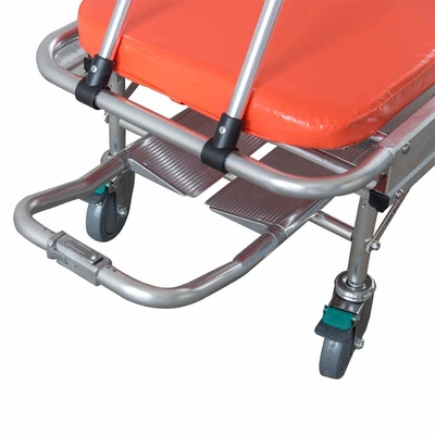 قیمت خوب تخت خواب آمبولانس H500mm آلیاژ آلومینیوم بادوام چرخ دستی بیمار ODM آنلاین