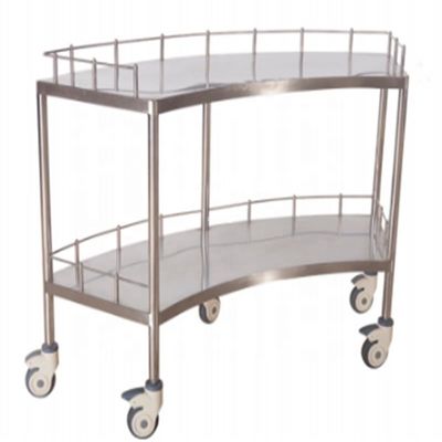 1400MM 45CMHospital Medical Furniture Instrument Surgical Instrument Steel Stainless Steel Tray with کشو و چرخ